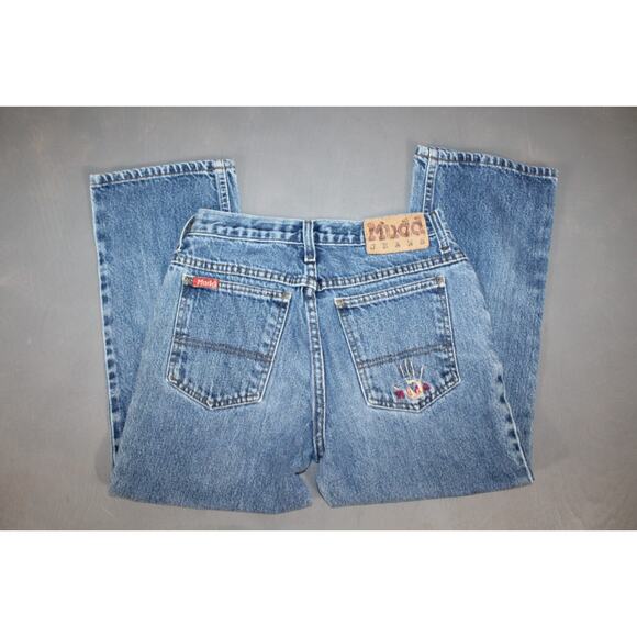 Mudd Vintage Y2K Jeans Embroidered 90s Retro Size 3 Very Lightly Worn!! Nice! - Picture 1 of 8